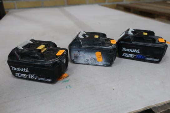 3 stk. batterier MAKITA