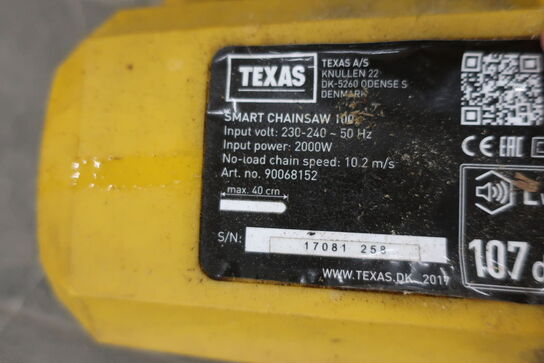 Kædesav TEXAS Smart Chainsaw 100 (momsfri)