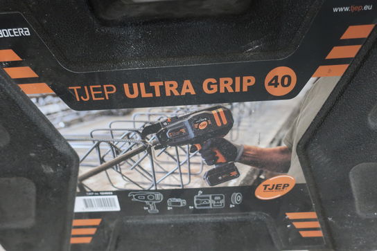 Bindemaskine TJEP Ultra Grip 40 samt lader og 2 stk. batterier