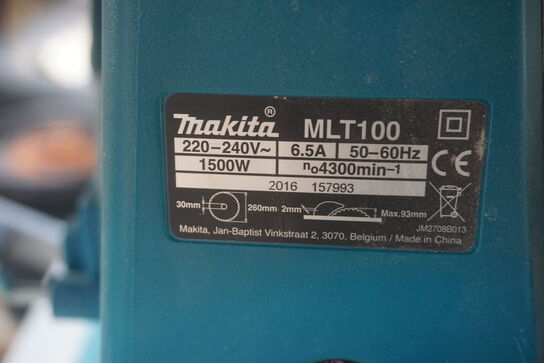 Transportabel bordrundsav, Makita MLT100 