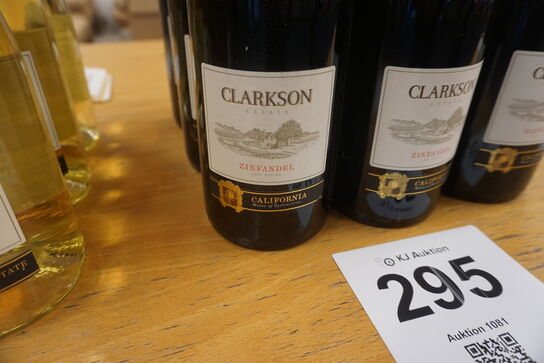 8 flasker rødvin, Clarkson Zinfandel 