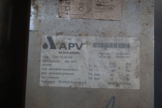 2 stk. Varmeveksler, APV