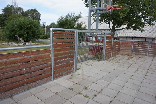 Boldbane Galvaniseret stål/træ 18,5x10M