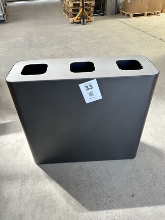 180 ltr. affaldscontainer SORT 