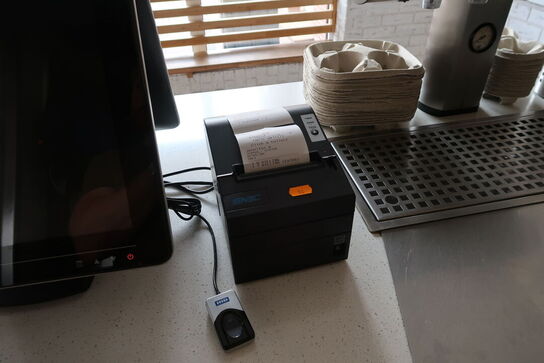 Kasseapparat CBE, bonprinter, betalingsterminal m.m.