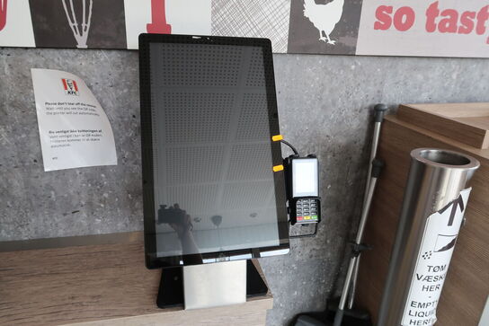 All-in-one touch computer ELO ESY22i5 med bonprinter samt dankortterminal