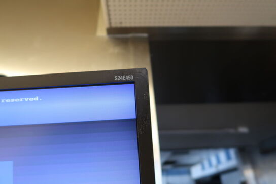 Computerskærm SAMSUNG S24E450 med betjeningspanel