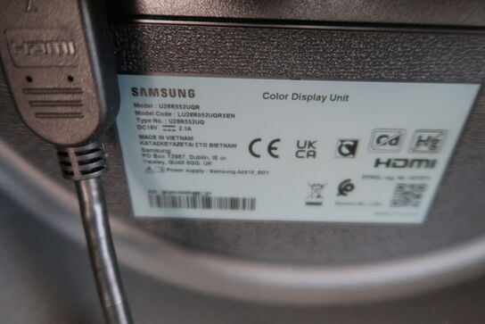 Computerskærm SAMSUNG U28R552UQR, Dockingstation ThinkPad USB-C Dock Gen2