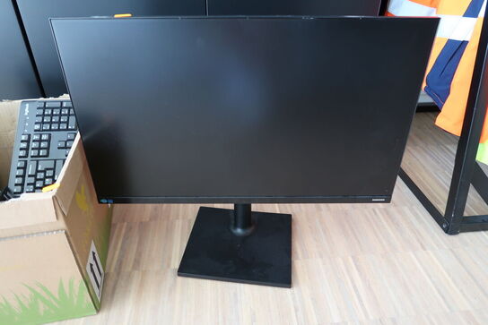 Computerskærm SAMSUNG F27T450FQR, tastatur m.m.