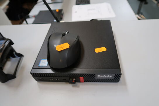 Computerskærm HP, tastatur, håndscanner, computer LENOVO