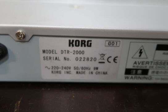 Korg DTR-2000 Digital Tuner