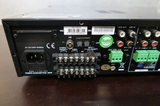 Show PA-1180D9 Multiplex Professional amplifier