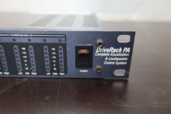 Dbx driverack pa complete equalization loudspeaker control system