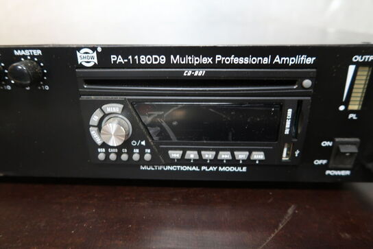 Show PA-1180D9 Multiplex Professional amplifier