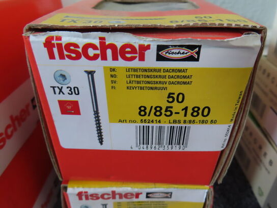 4 pakker skruer Fischer TX30 8/85-180