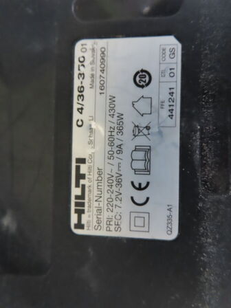 Borehammer og støvsugemodul HILTI TE 6-A36-AVR