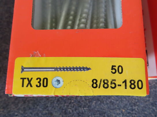 4 pakker skruer Fischer TX30 8/85-180