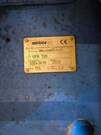 Rulle pladevibrator WEBER MF VPR 700