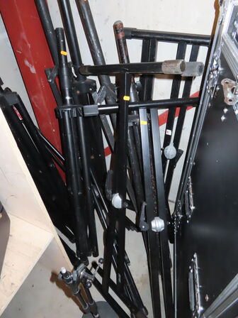 Tripods samt standere til keyboards/mixerpulte 