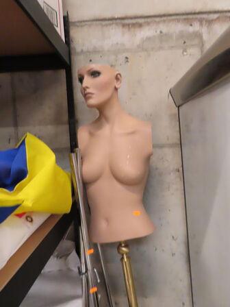Mannequin samt whiteboard