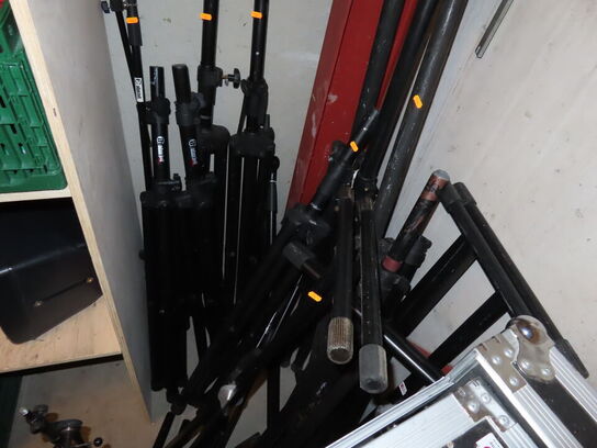 Tripods samt standere til keyboards/mixerpulte 