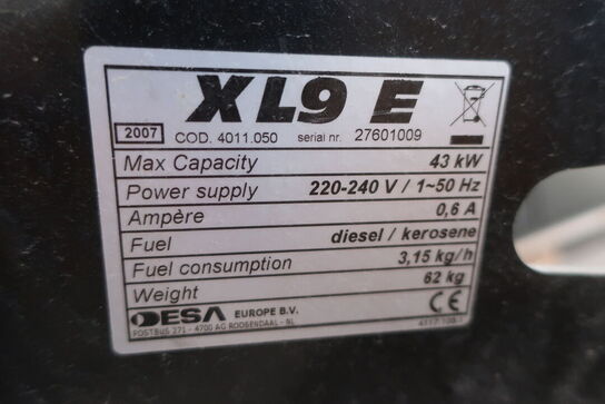 Varmekanon MASTER XL9 E 43 kW diesel