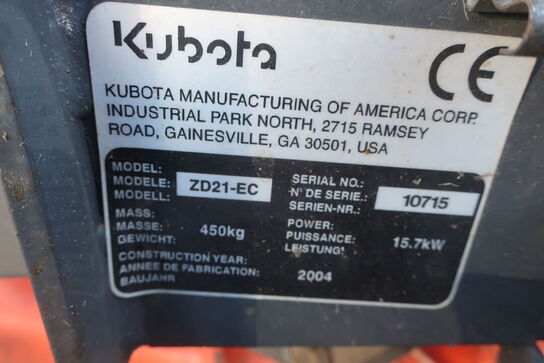 Plæneklipper zeroturn KUBOTA ZD21-EC diesel