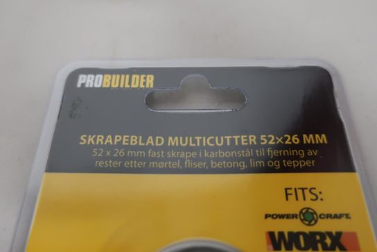 80 stk. skrabeblad PROBUILDER 