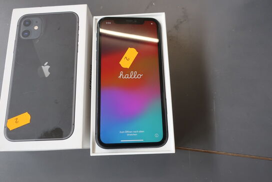 Mobiltelefon APPLE Iphone 11 - Sort - 64 GB