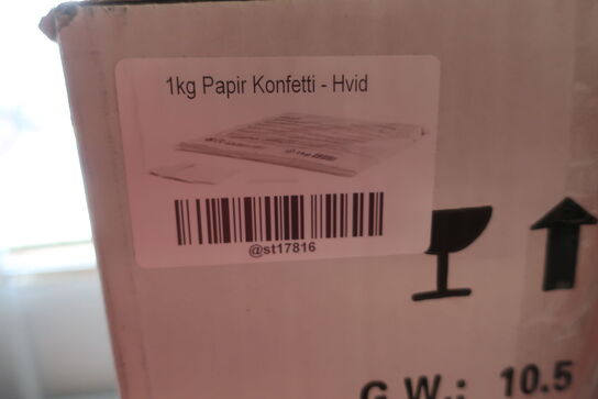 Konfetti WHITE (5 kasser)