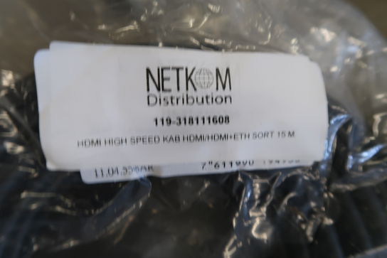 8 stk. HDMI-kabler 15m NETKOM