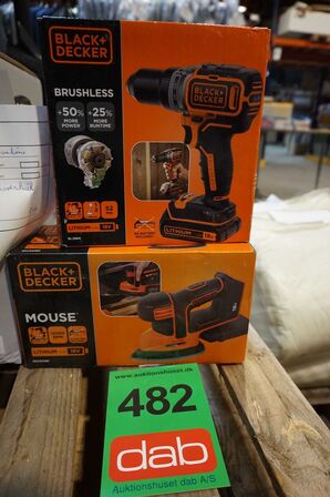 Black&Decker 18V Boremaskine og slibemus