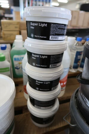 Lot of paint products, etc.