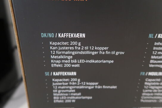 Gastronoma Kaffekværn 200 Gram