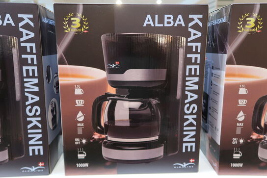 ALBA kaffemaskine 12 Kopper 1000W