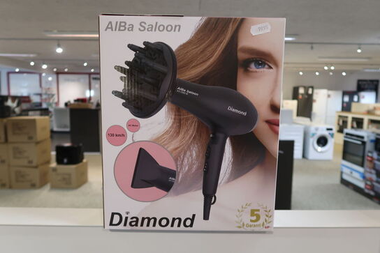 ALBA diamond H620DI hårtørrer AC Saloon sort 2200 watt