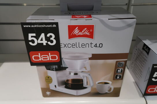 Melitta Excellent 4.0 kaffemaskine hvid  10 kopper