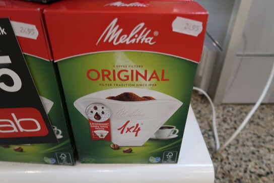 11 pk. Melitta Original Kaffefilter 1x4 Hvide 80 stk