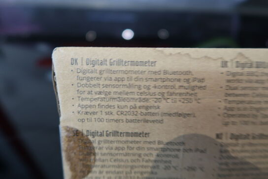 3 stk. Grilltermometer  med Bluetooth