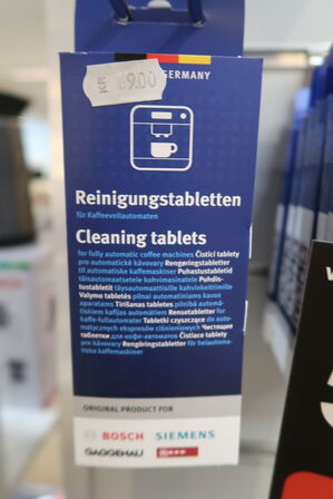 12 pk. Bosch Siemens Rengøringstabletter kaffemaskine 10-pak