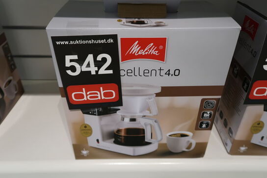 Melitta Excellent 4.0 kaffemaskine hvid  10 kopper