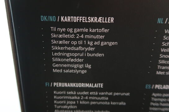 Gastronoma Automatisk Kartoffelskræller Sort 1 Kg