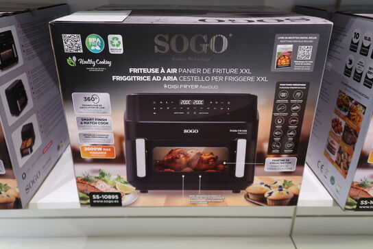 SOGO FRE-SS-10895 | Airfryer Dual Basket 10,5L