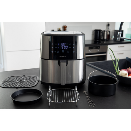 Gastronoma Airfryer 1800W, 8L , stål Airfryer