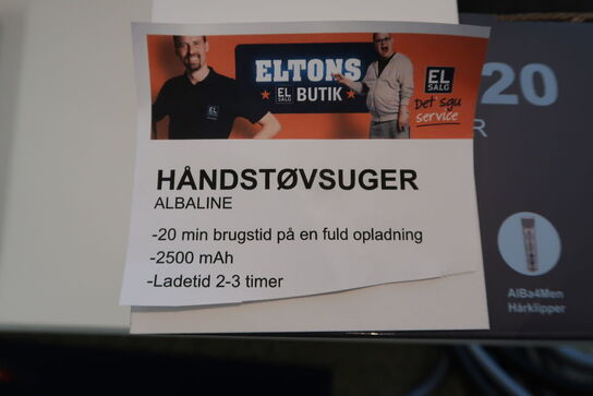 ALBA 120 Håndstøvsuger Sort/Sølv