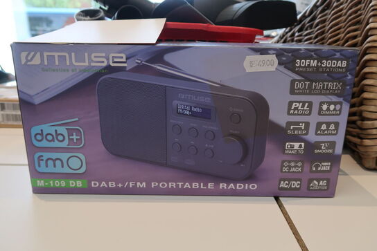 Muse M-109 Db Radio Portable Dab+/fm Black