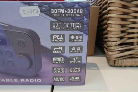 Muse M-109 Db Radio Portable Dab+/fm Black