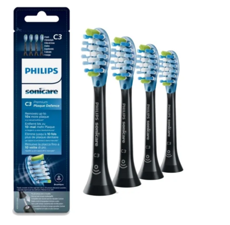 4 pk. Philips Tandbørstehoveder Sonicare C3 & C2 Premium Plaque