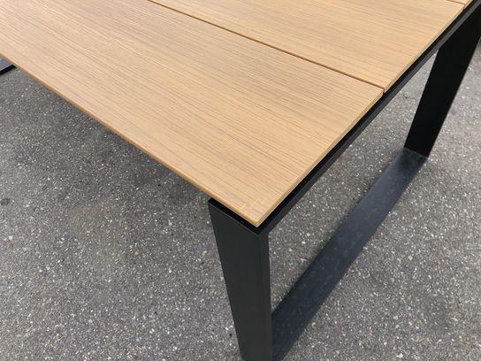 Mellwille havebord 210x100 cm. Teak look