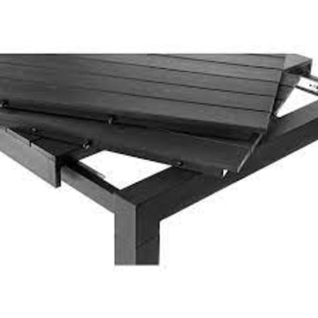 New Haven Nonwood havebord med udtræk 100x226/280/343 cm sort